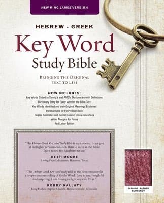 NKJV Hebrew-Greek Key Word Study Bible Burgundy, The