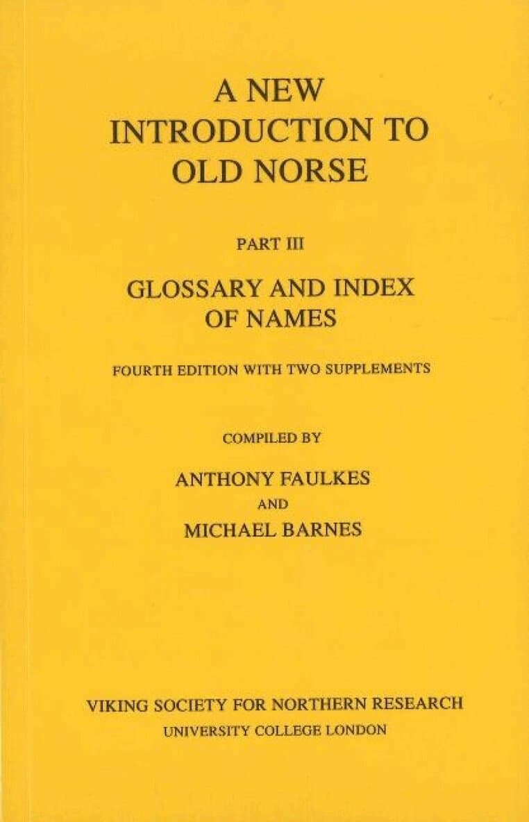 New Introduction to Old Norse