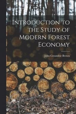 Introduction to the Study of Modern Forest Economy