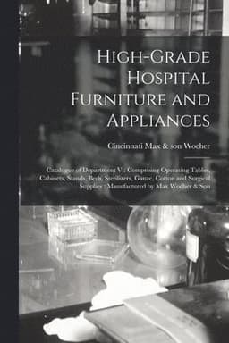 High-grade Hospital Furniture and Appliances