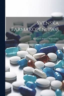 Svenska Farmakopén, 1908