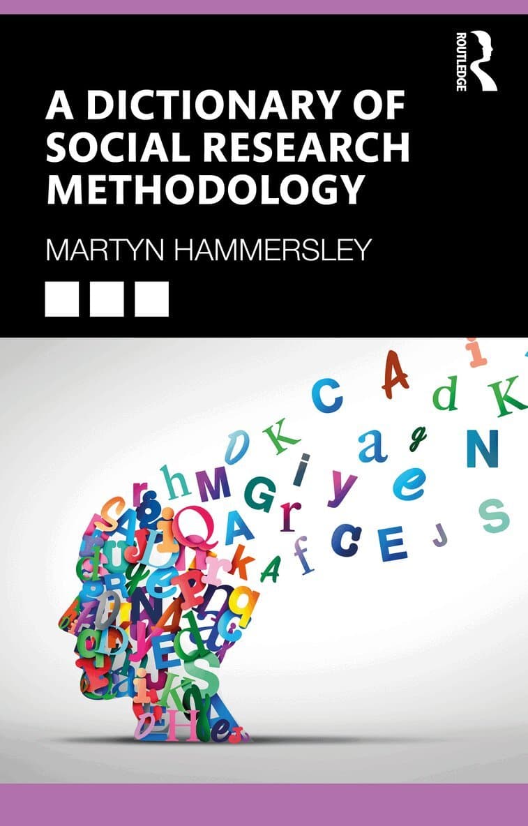 Dictionary of Social Research Methodology