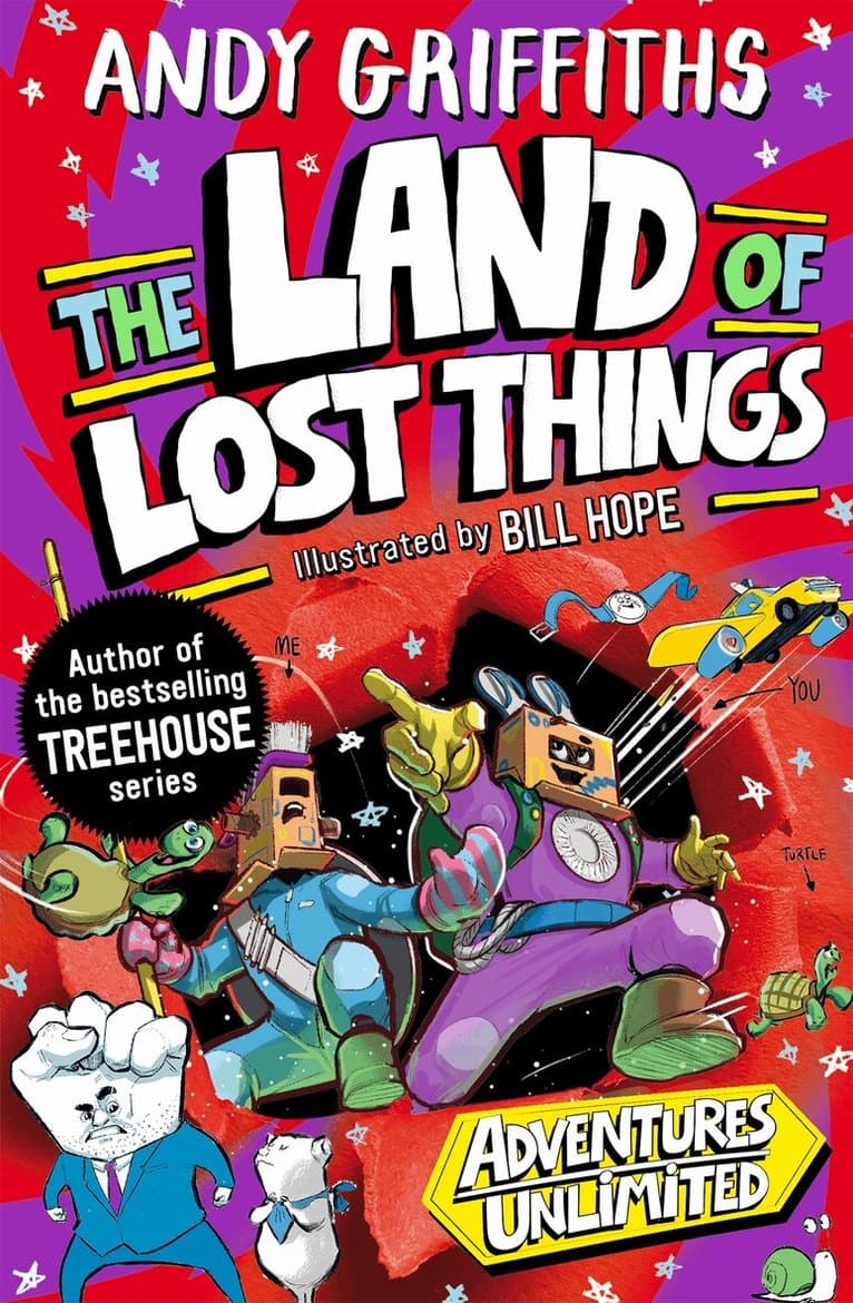 Omslag till boken You and Me and the Land of Lost Things av Andy Griffiths
