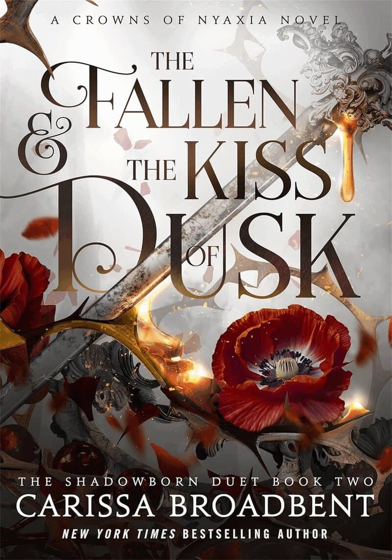 Omslag till boken Fallen and the Kiss of Dusk av Carissa Broadbent
