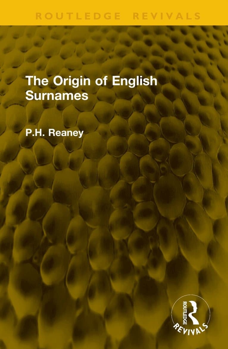Origin of English Surnames