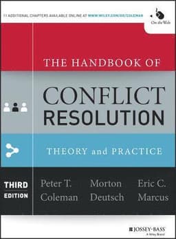 Handbook of Conflict Resolution