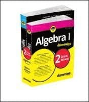 Algebra I For Dummies Book + Workbook Bundle