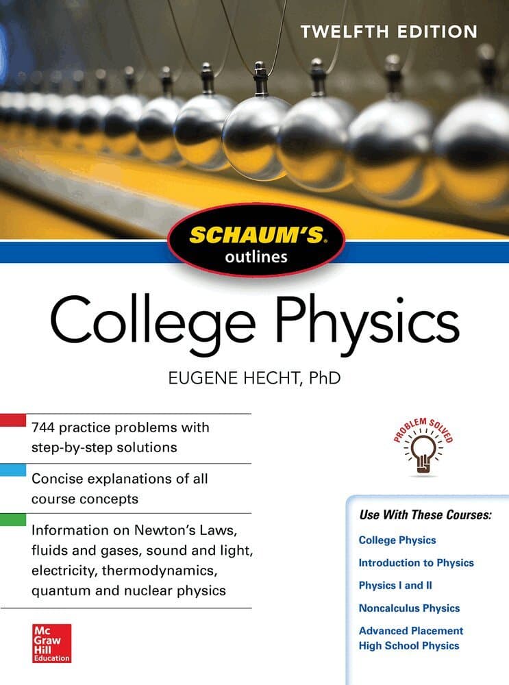 Omslag till boken Schaum's Outline of College Physics, Twelfth Edition av Eugene Hecht