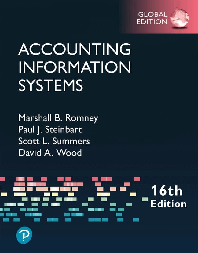 Accounting Information Systems -- Global Edition