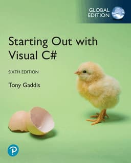 Starting out with Visual C#, Global Edition