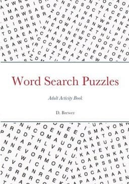 Word Search Puzzles, Adult Activity Book