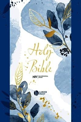 NIV Larger Print Blue Soft-tone Bible with Zip