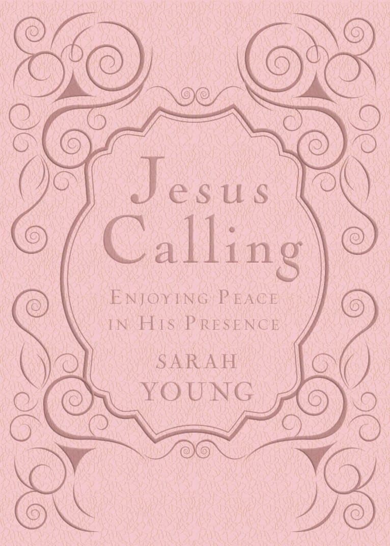Jesus Calling, Pink Leathersoft, with Scripture References