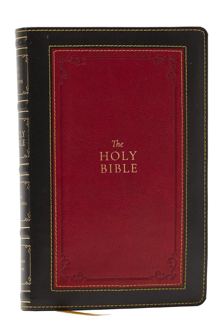 1611 KJV with Apocrypha, Black Leathersoft