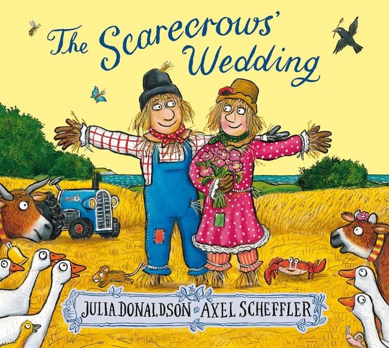 Omslag till boken Scarecrows' Wedding av Julia Donaldson