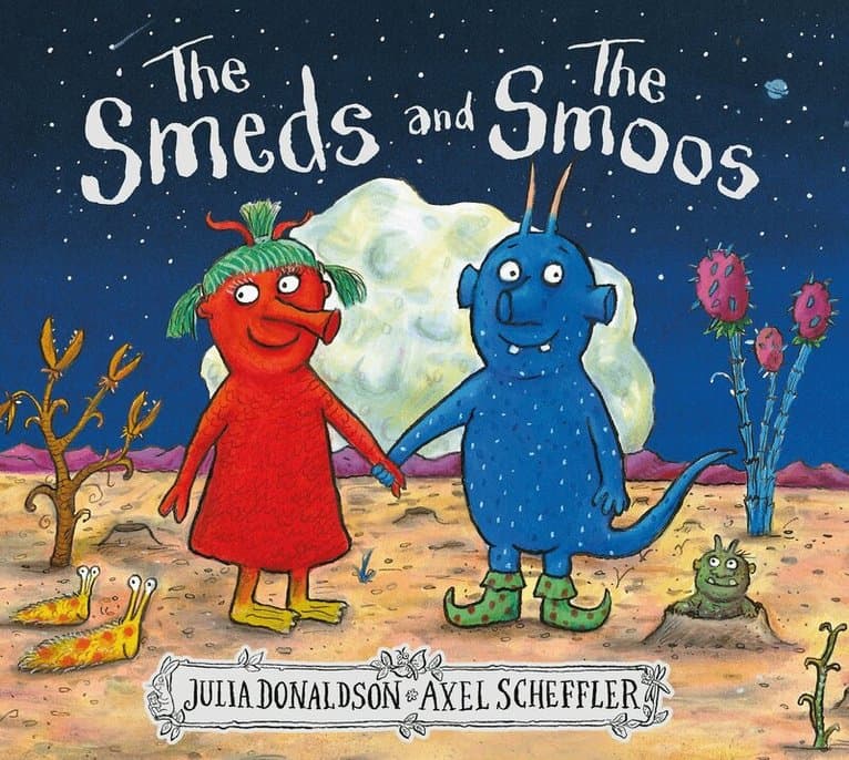 Omslag till boken Smeds and the Smoos av Julia Donaldson