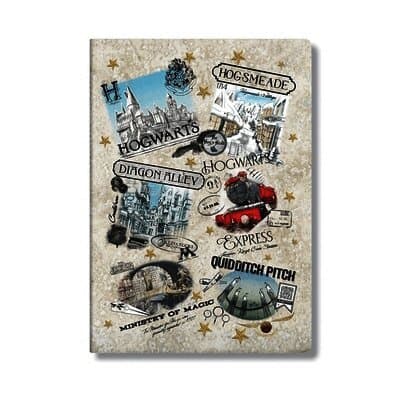 The Wizarding World (Harry Potter Collection) A6 Unlined Cahier