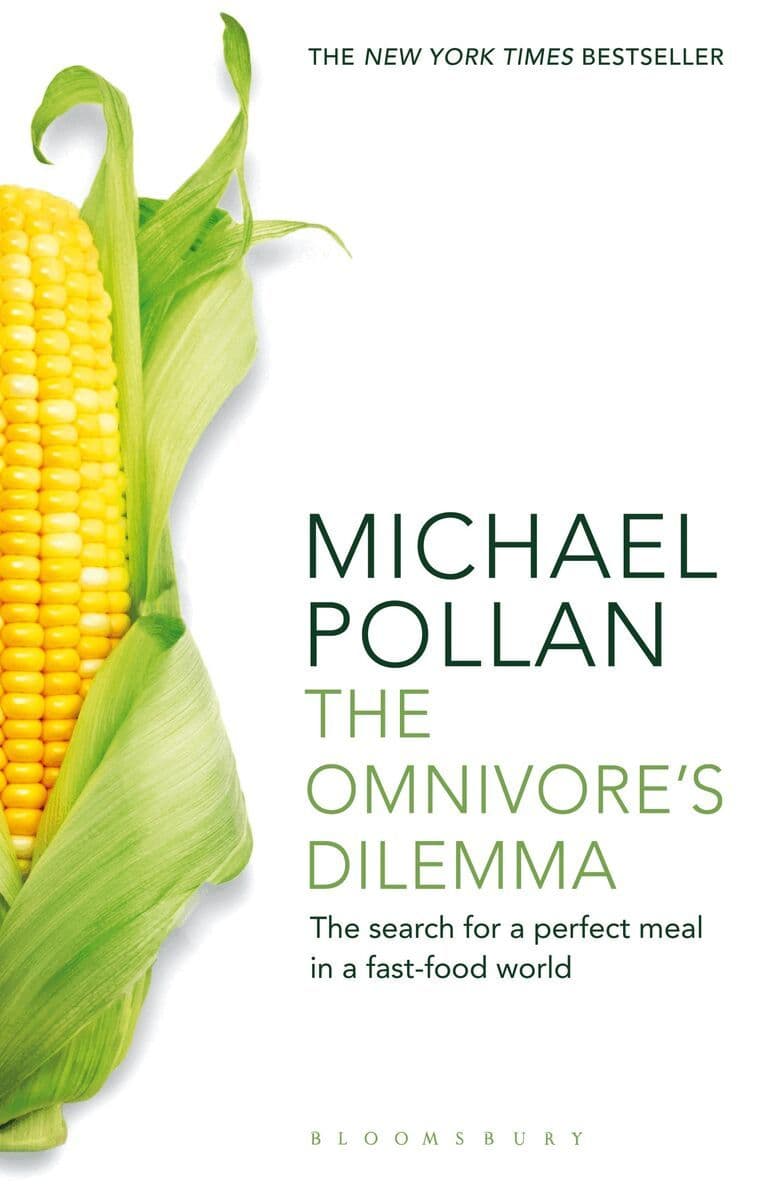 Omslag till boken Omnivore's Dilemma av Michael Pollan