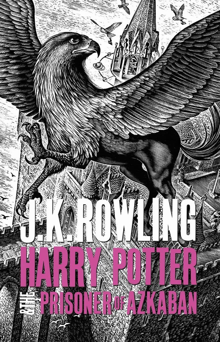 Omslag till boken Harry Potter and the Prisoner of Azkaban av J.K. Rowling