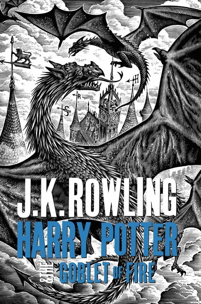 Omslag till boken Harry Potter and the Goblet of Fire av J.K. Rowling