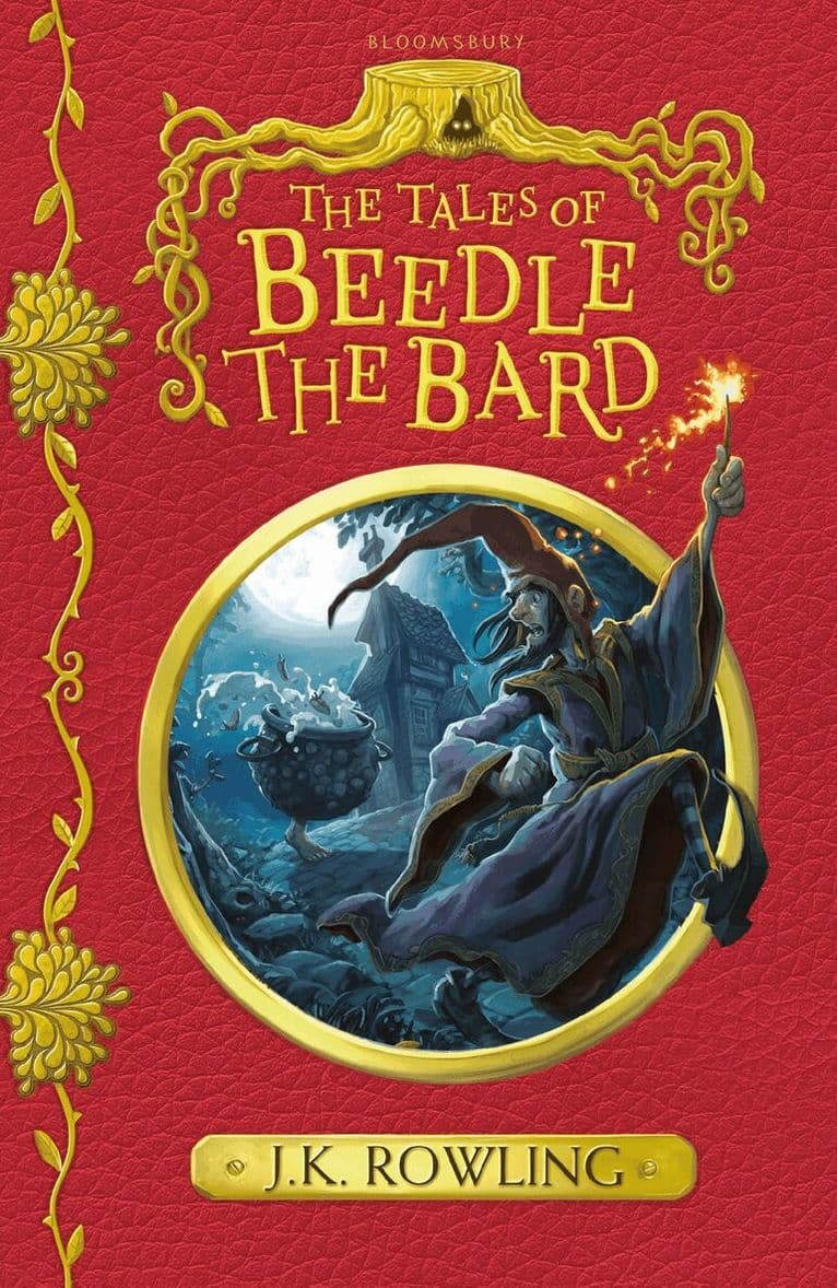 Omslag till boken Tales of Beedle the Bard av J.K. Rowling