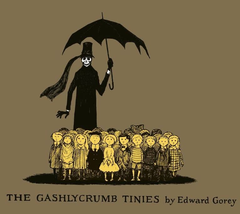 Omslag till boken Gashlycrumb Tinies av Edward Gorey