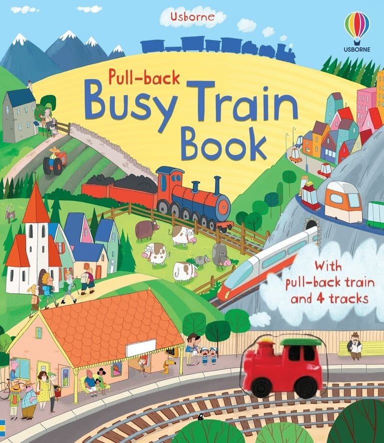 Pull-back Busy Train Book