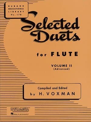 Selected Duets for Flute, Vol. 2 Advanced Songbook Classical Flute Sheet Music and Duet Collection Ensemble Training for Performers and Students Ruban