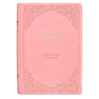 KJV Bible Giant Print Full Size Pink