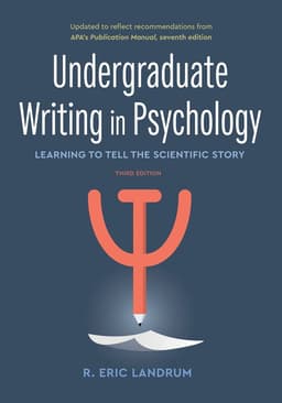 Undergraduate Writing in Psychology