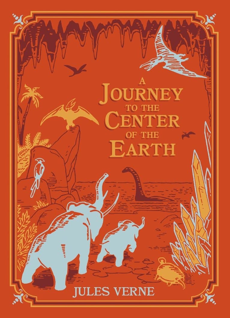 Omslag till boken Journey to the Center of the Earth av Jules Verne