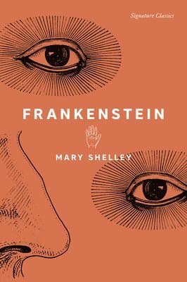 Omslag till boken Frankenstein av Mary Shelley