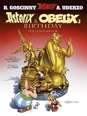 Omslag till boken Asterix: Asterix and Obelix's Birthday av René Goscinny