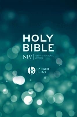 NIV Larger Print Blue Hardback Bible