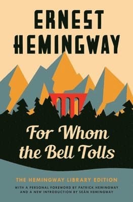 Omslag till boken For Whom the Bell Tolls av Ernest Hemingway