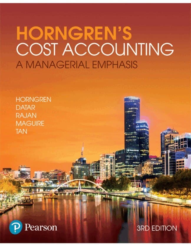 Horngren's Cost Accounting