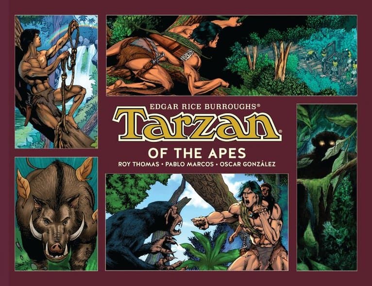 Omslag till boken Tarzan of the Apes av Edgar Rice Burroughs