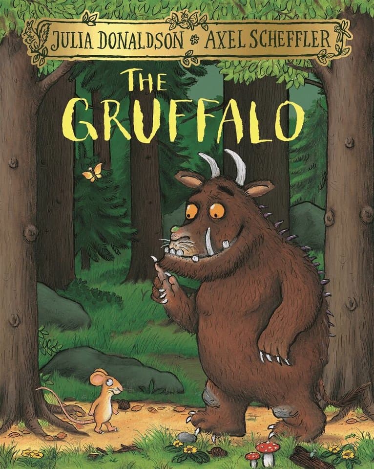Omslag till boken Gruffalo av Julia Donaldson