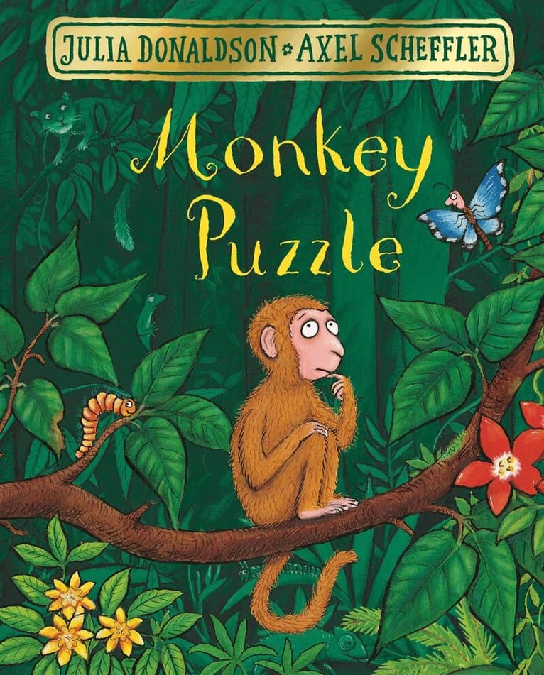 Omslag till boken Monkey Puzzle av Julia Donaldson