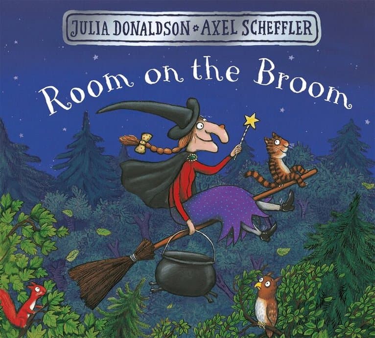 Omslag till boken Room on the Broom av Julia Donaldson