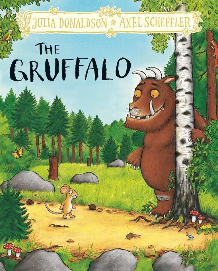 Omslag till boken Gruffalo av Julia Donaldson