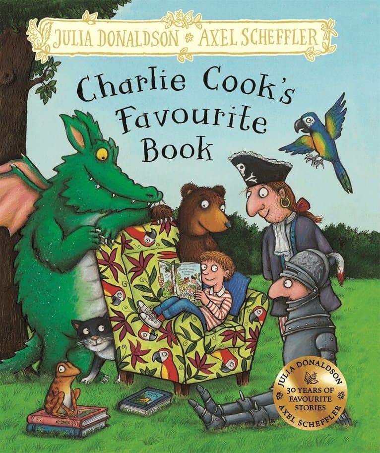 Omslag till boken Charlie Cook's Favourite Book av Julia Donaldson