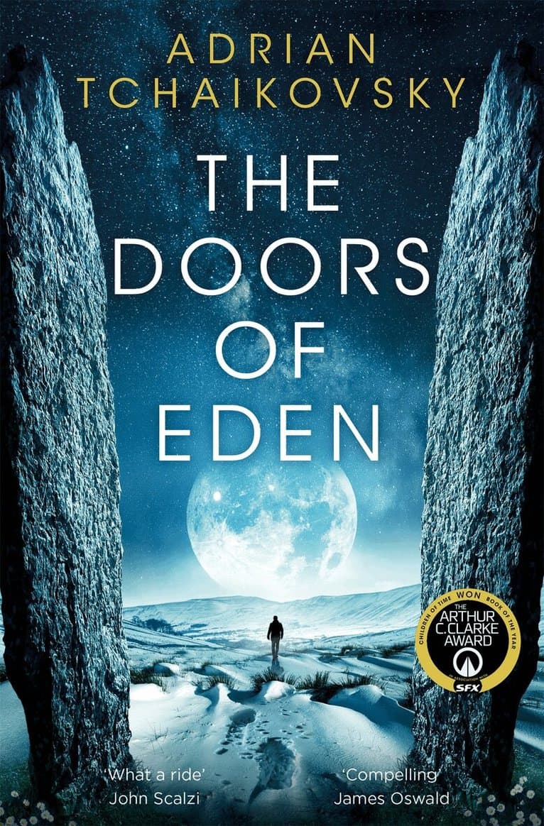 Omslag till boken Doors of Eden av Adrian Tchaikovsky