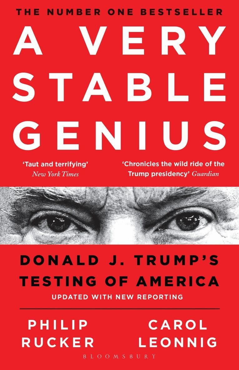 Omslag till boken Very Stable Genius av Carol D. Leonnig