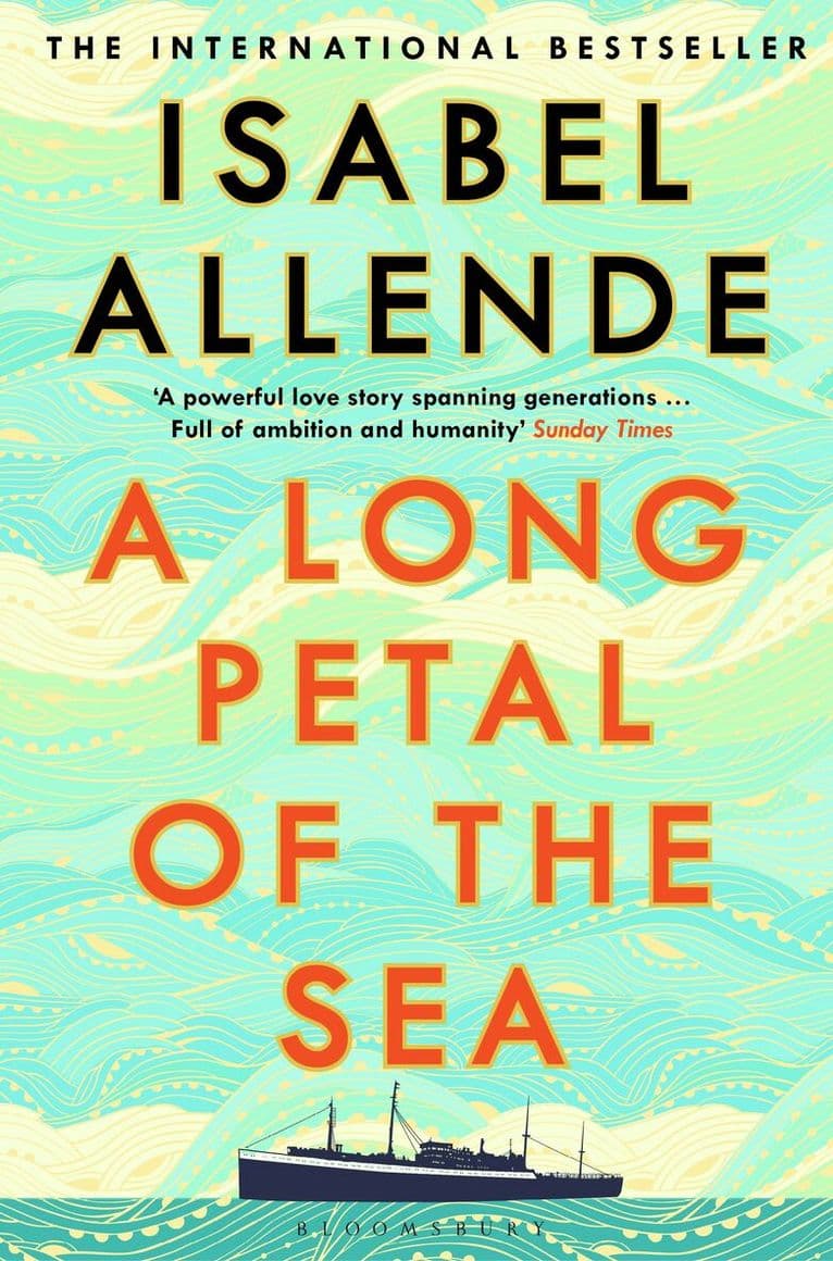 Omslag till boken Long Petal of the Sea av Isabel Allende