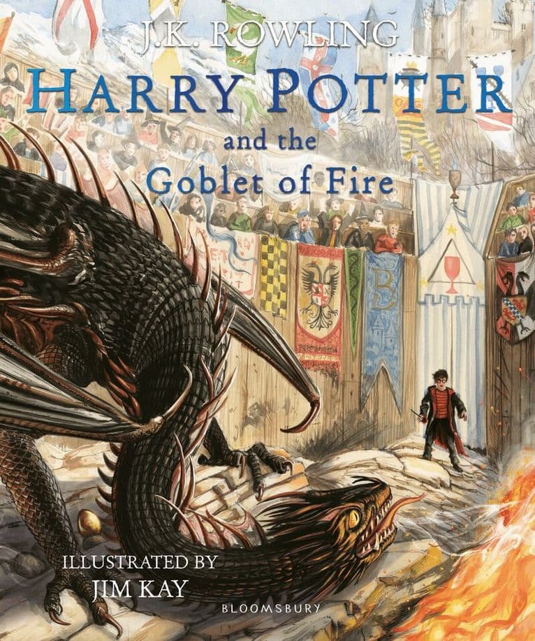 Omslag till boken Harry Potter and the Goblet of Fire av J.K. Rowling