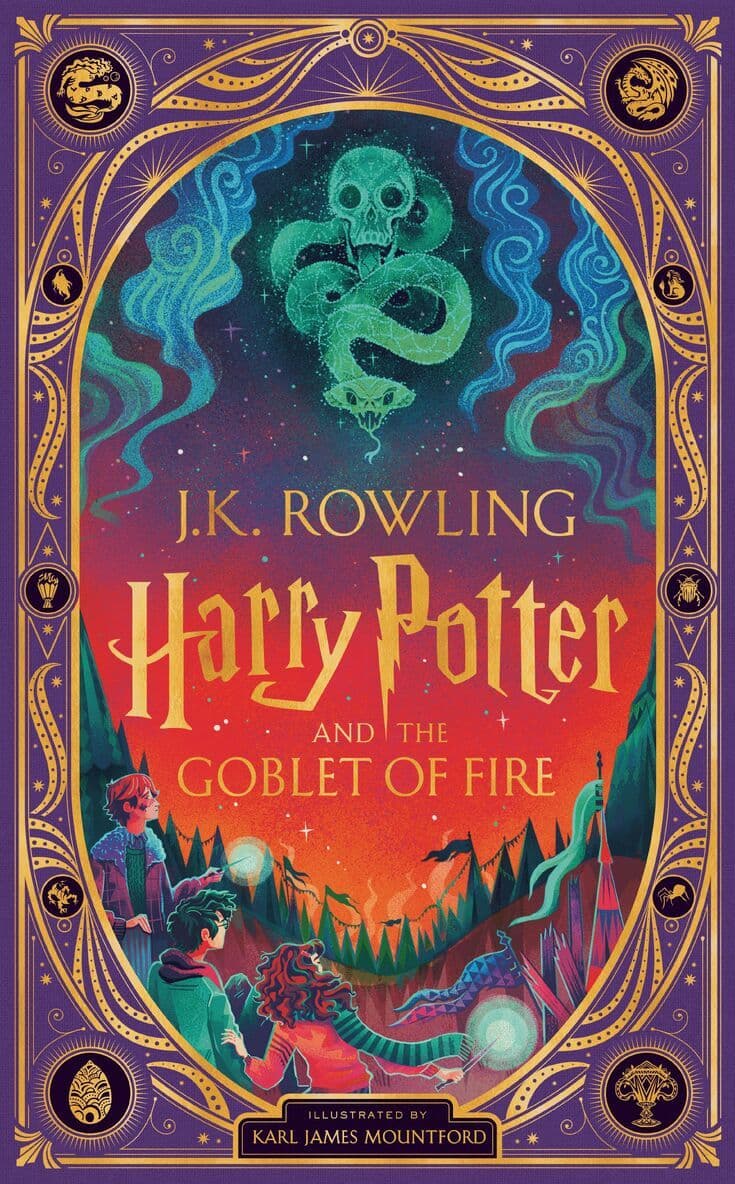 Omslag till boken Harry Potter and the Goblet of Fire av J.K. Rowling