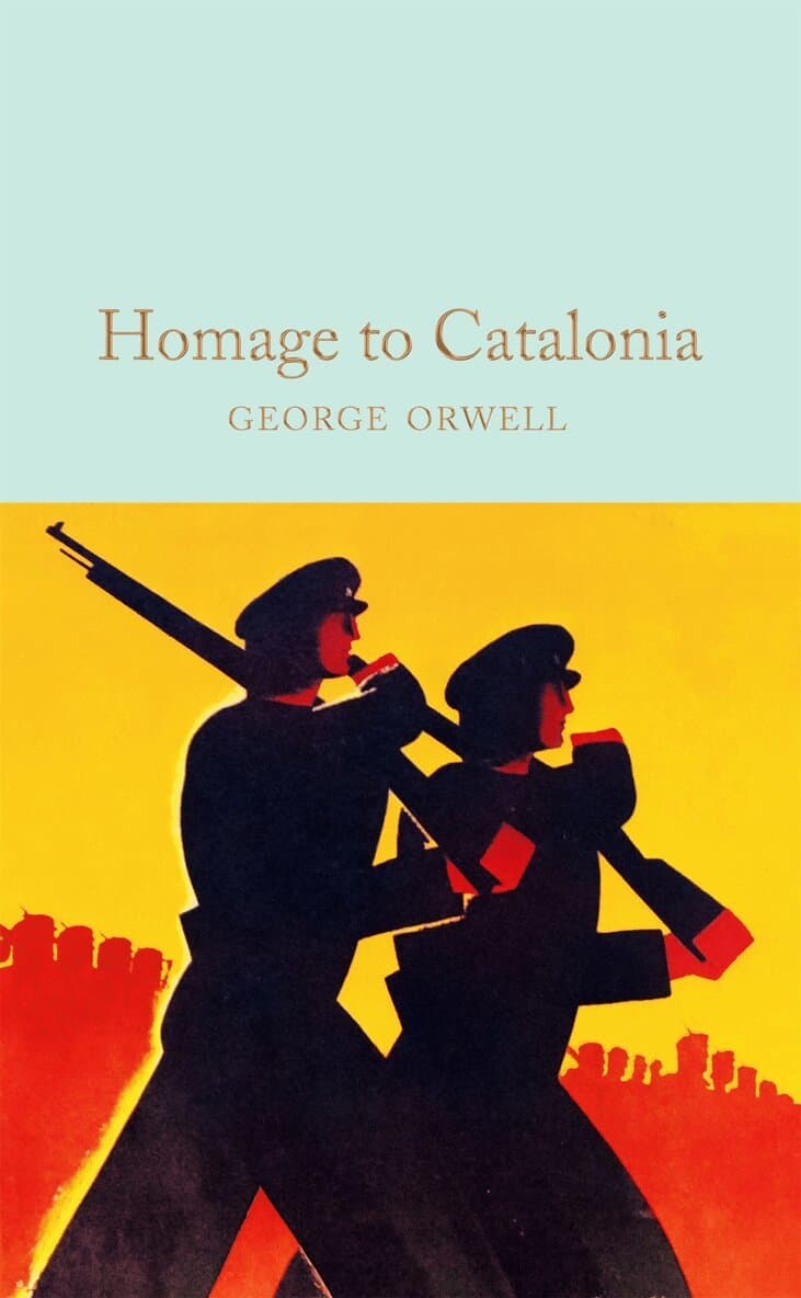 Omslag till boken Homage to Catalonia av George Orwell