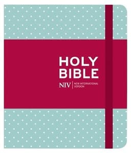 NIV Journalling Mint Polka Dot Cloth Bible