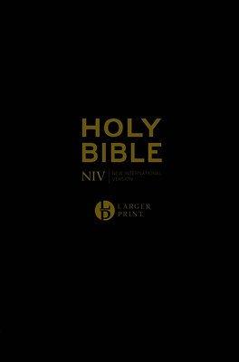 NIV Larger Print Black Leather Bible